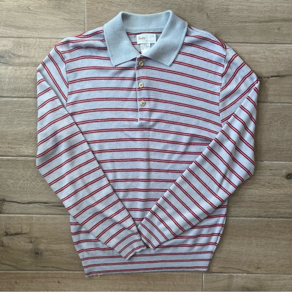 Men's Vintage 1980s Sears Striped Sweater